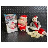Disco Santa Claus Plush - Battery-Operated Christmas Toy with Box