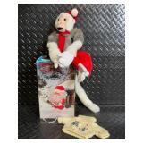 Disco Santa Claus Plush - Battery-Operated Christmas Toy with Box