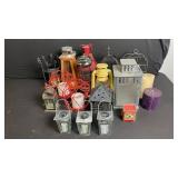 Vintage Lanterns & Candle Holders Lot - Metal & Glass Decor, Candles & Planters