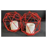 Vintage Lanterns & Candle Holders Lot - Metal & Glass Decor, Candles & Planters