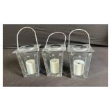 Vintage Lanterns & Candle Holders Lot - Metal & Glass Decor, Candles & Planters