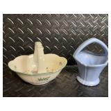 Arlow Bonnie Bloom Honey Stone Plate 11in Made in Ireland No. 8169