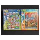 Puzzle Lot - Assorted 1000-Piece Jigsaws (Ravensburger, Cobble Hill, Memory Lane, & More)