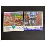 Puzzle Lot - Assorted 1000-Piece Jigsaws (Ravensburger, Cobble Hill, Memory Lane, & More)