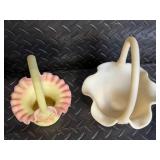 Jenton Hand Painted Flower Baskets - Lot of 2