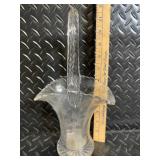 Crystal Glassware Set - 2 Compote Bowls, Centerpiece Pedestal, 2 Glass Fish Figurines