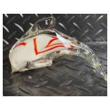 Crystal Glassware Set - 2 Compote Bowls, Centerpiece Pedestal, 2 Glass Fish Figurines