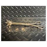 Godinger Silver Plate Tea Set with Ornate Tray - Teapot, Sugar Pot, Creamer, Tongs & Knife