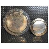 Godinger Silver Plate Tea Set with Ornate Tray - Teapot, Sugar Pot, Creamer, Tongs & Knife