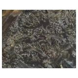 Godinger Silver Plate Tea Set with Ornate Tray - Teapot, Sugar Pot, Creamer, Tongs & Knife