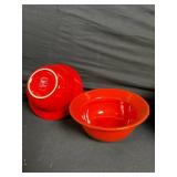 Le Creuset Stoneware Lot - Teapot, Jars, Cups, Bowls & Plates - Colorful Assortment