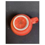 Le Creuset Stoneware Lot - Teapot, Jars, Cups, Bowls & Plates - Colorful Assortment