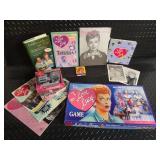 I Love Lucy Memorabilia Lot - Board Game, Books, Calendars & Magazines