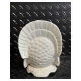 Napco Ware White Bird Candle Holder & Holiday Decor Lot with Basket