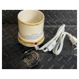 Napco Ware White Bird Candle Holder & Holiday Decor Lot with Basket