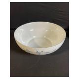 Blue Floral Porcelain Tea Set with Lidded Sugar Bowl & Creamer