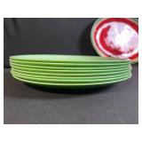 Fruit-Theme Ceramic Dinnerware Set: Watermelon Plates, Floral & Pineapple Accents