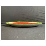 Fruit-Theme Ceramic Dinnerware Set: Watermelon Plates, Floral & Pineapple Accents