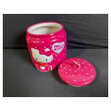 Hello Kitty Jar with Lid - Glass Star-Shaped Plate - Moon & Sun Ornaments - Blue Desk Lamp