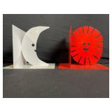 Hello Kitty Jar with Lid - Glass Star-Shaped Plate - Moon & Sun Ornaments - Blue Desk Lamp