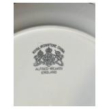Alfred Meakin Royal Ironstone China Dinnerware Set - England, Brown Floral Motif