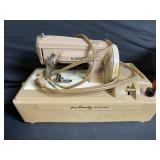 Vintage Singer Sewing Machines Lot - Sewhandy Electric Portable + Central Machine + Orange Case