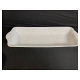 Vintage Serving Dishes Lot: Red Wing USA, Grapevine-Embossed Silver Platter & Ceramic Trays