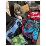 Assorted Yarn & Knitting Supplies Bundle with Needles, Bags & Accessories