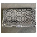 Monogram Wallet & Brown Suede Bucket Bag Set - Crossbody