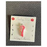 Sterling Silver Holiday Collectibles Lot - Unicorn Keychain, Fox Plush, Butterfly Pin, Love Pendant