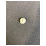 Fair Anita Jewelry Lot of 5: Earrings, White Bead Necklace, Gold Chain, Black Bracelet, Coin Pendant