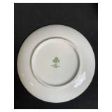 East German Porcelain Oval Plates - Blue Floral Vine Pattern - 9 in - Assorted Set