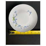East German Porcelain Oval Plates - Blue Floral Vine Pattern - 9 in - Assorted Set
