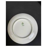 East German Porcelain Oval Plates - Blue Floral Vine Pattern - 9 in - Assorted Set