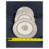 Johnson Bros Old Granite Fruit Sampler Teacups & Plates - Staffordshire, England