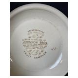 Johnson Bros Old Granite Fruit Sampler Teacups & Plates - Staffordshire, England