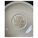Johnson Bros Old Granite Fruit Sampler Teacups & Plates - Staffordshire, England