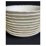 Franciscan Fremont China - Vintage White & Gold Rim Dinnerware Set with Lidded Tureen