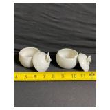 Porcelain Pumpkin Trinket Boxes - Italy - Set of 6 with Lids