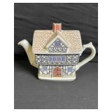 English Country Houses Tudor House Teapot - Ceramic House-Shaped Collectible