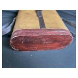 Vintage Wooden Coat Rack with 3 Iron Hooks - Includes Picnic Case & Wine Accessories