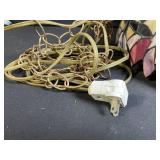 Vintage Tiffany-Style Mosaic Glass Pendant Lamp Shade with Chain