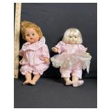 Nancy Ann Storybook Dolls - Lot of 3 - Vintage Pink Dresses