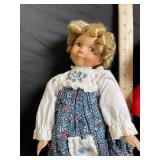 Dolls - Vintage Cloth Dolls with Floral Dress & Red Hood Cape (Lot of 2)