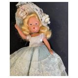 1940s Story Book Dolls - Set of 3 with Lace Dresses & Hats