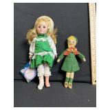 Effanbee Mary Mary Dolls - The Wonderful World of Effanbee - 2 Vintage Cloth Dolls