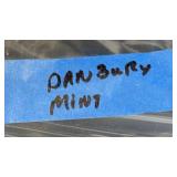 Pair of Vintage Bisque Dolls in Period Dresses - Green Stripe Dress & Pink Stripe Outfit