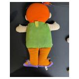 Assorted Plush Toys - 4-Piece Lot (Teddy Bear, 2 Rag Dolls, Dragon)