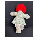 Lot of 3 Vintage Dolls: Bald Baby, Nude Toddler & Clown Rag Doll with Clothes