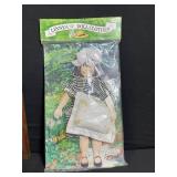 Linnea Doll Clothes - Red Plaid Skirt & Wooden Doll Rack